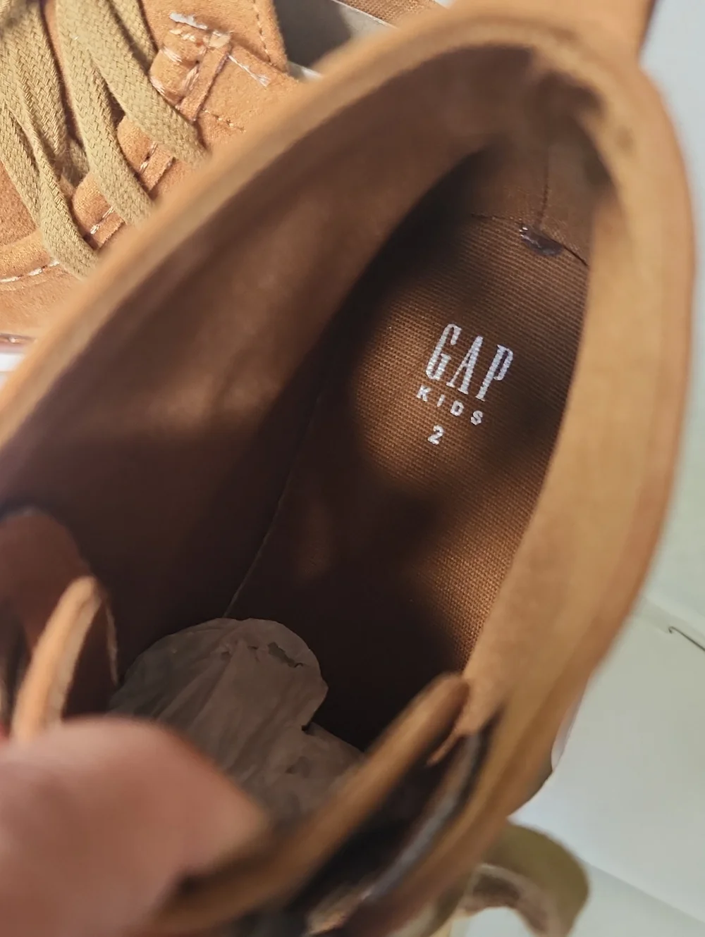 GAP Kids Tan Suede Chukka Boots